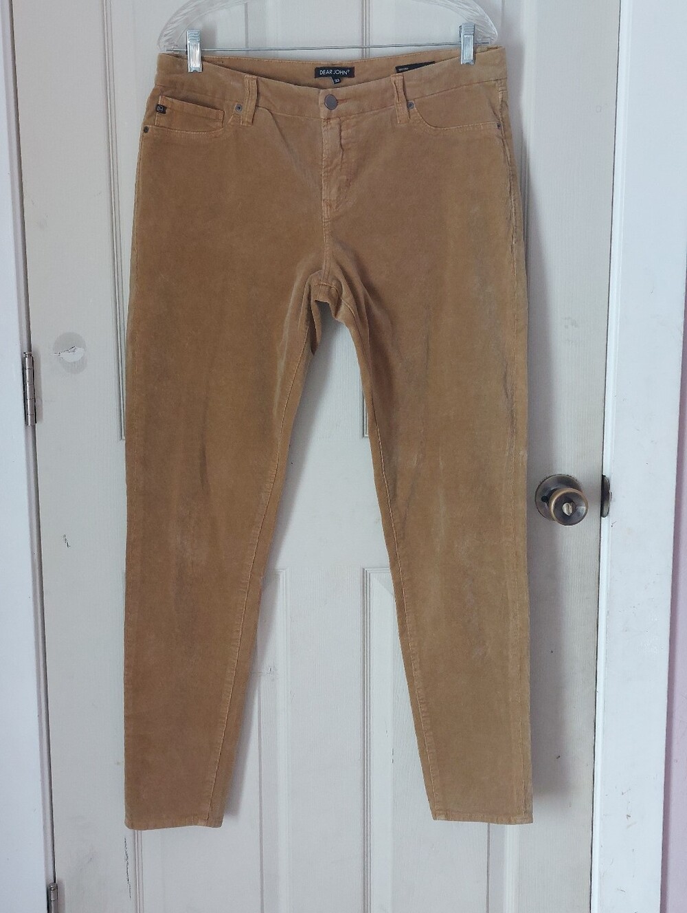 Dear John Soft Brown Terracotta Metro Jegging Corduroy Pants Size 32